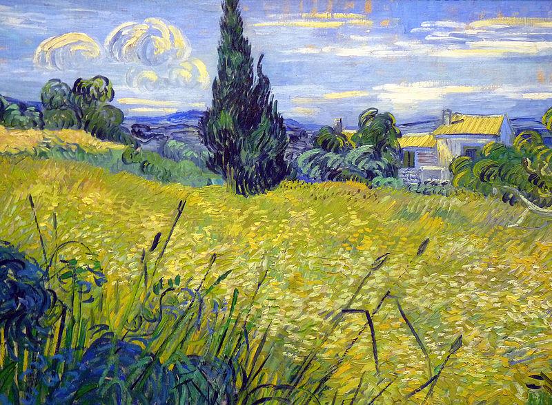 Landscape with Green Corn, Vincent Van Gogh